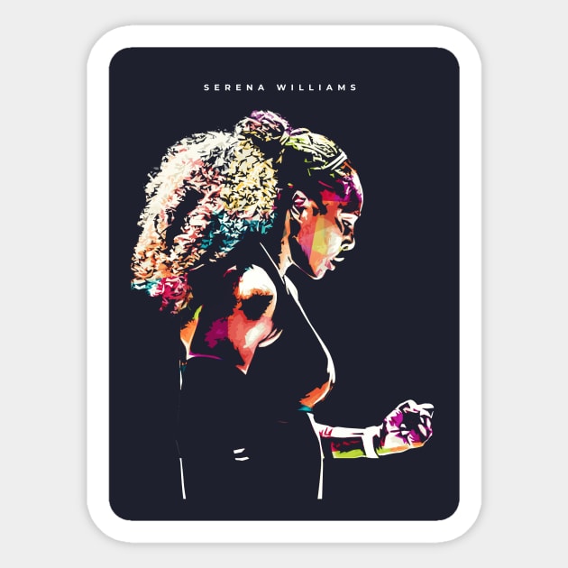 Serena Williams Sticker by Creativedy Stuff